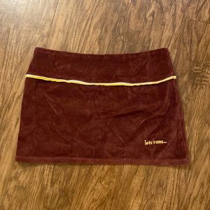 Velour micro skirt ❤️
